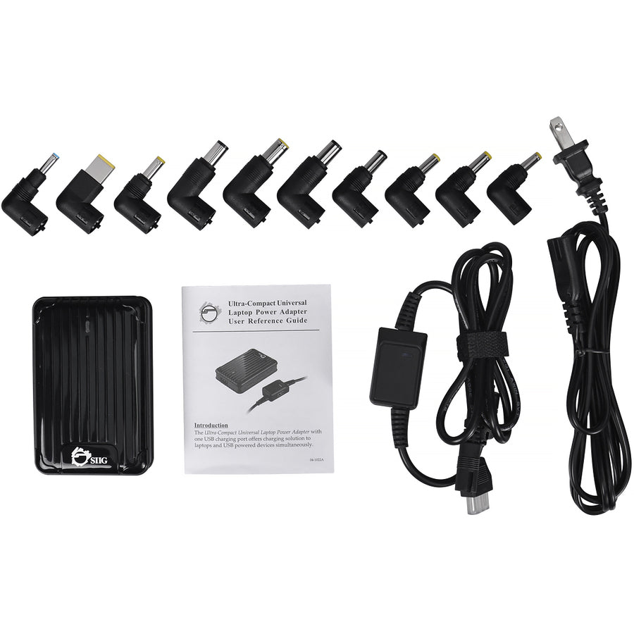 SIIG Ultra-Compact Universal Laptop Power Adapter - 90W — AC-PW1212-S1