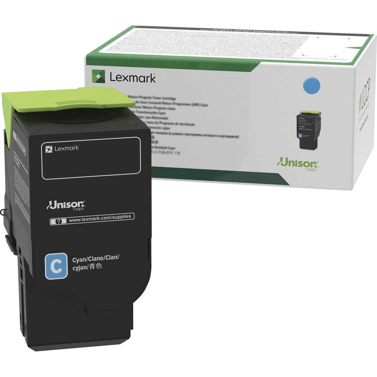 Lexmark Unison Original High Yield Laser Toner Cartridge - Cyan - 1 Each — C231HC0