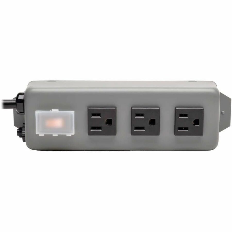 Eaton Tripp Lite Series Industrial Power Strip, 3-Outlet, 9 ft. (2.7 m) Cord, NEMA 5-15P Plug, Switch Guard — 3SP9