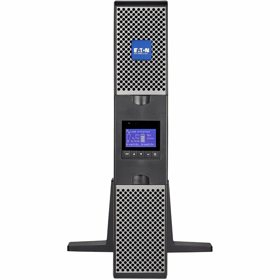 Eaton 9PX 2000VA 1800W 120V Online Double-Conversion UPS - 5-20P, 6x 5-20R, 1 L5-20R, Lithium-ion Battery, Cybersecure Network Card, 2U Rack/Tower — 9PX2000RTN-L