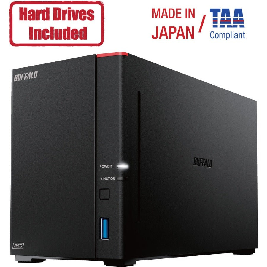 Buffalo LinkStation SoHo 720DB 16TB Hard Drives Included (2 x 8TB, 2 Bay) — LS720D1602B