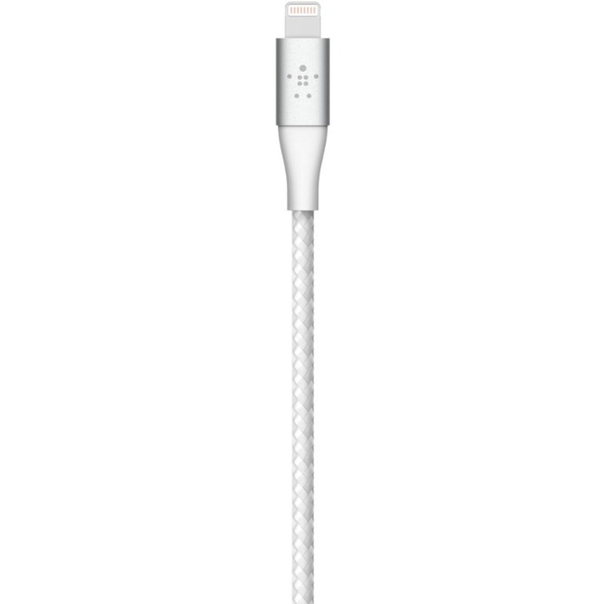 Belkin Braided USB-C to Lightning Cable (2m / 6.6ft, White) — CAA004bt2MWH