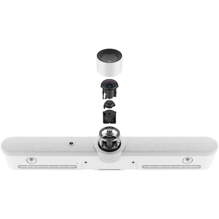 Logitech Rally Bar All-In-One Video Bar for Medium and Large Rooms, White — 960-001320