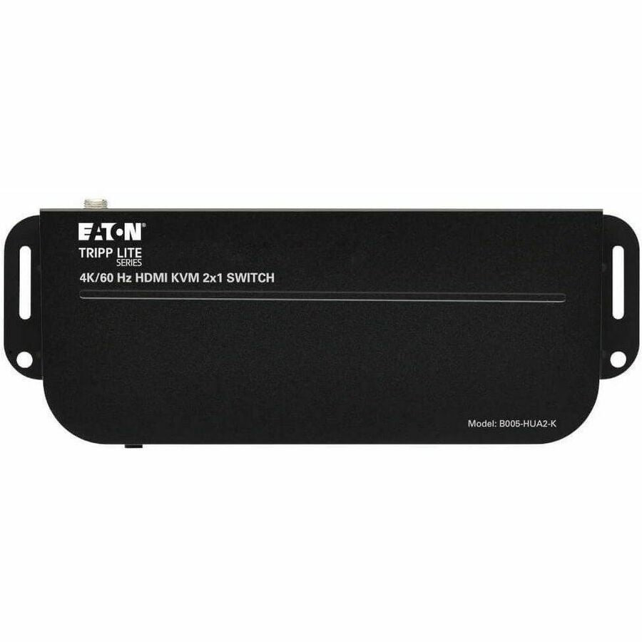Eaton Tripp Lite Series 2-Port HDMI/USB KVM Switch - 4K 60 Hz, HDR, HDCP 2.2, IR, USB Sharing, USB 3.0 Cables — B005-HUA2-K