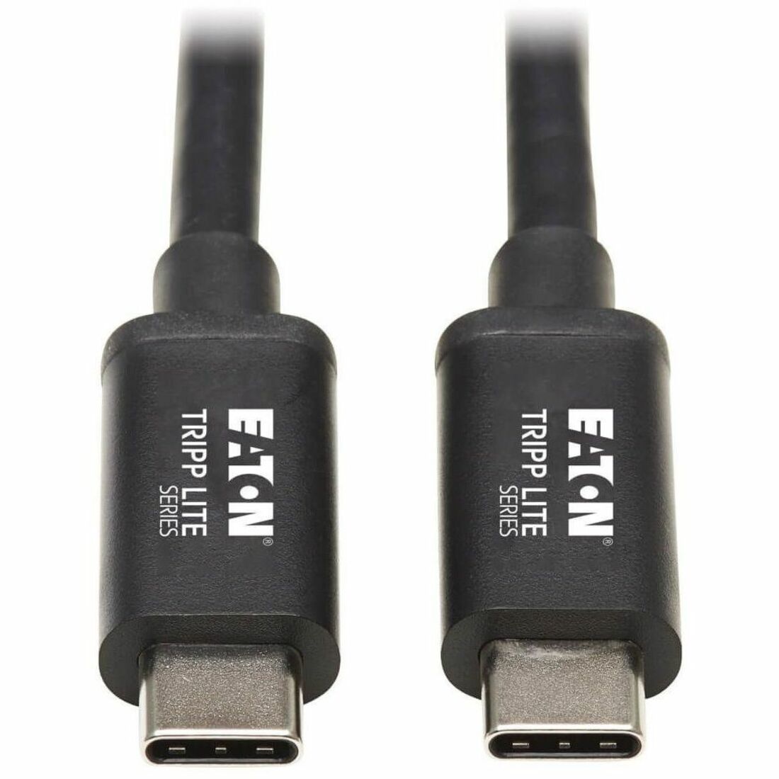Eaton Tripp Lite Series Thunderbolt 3 Passive Cable (M/M) - 20 Gbps, 5A 100W Power Delivery, 4K/60 Hz, 2M (6.56 ft.), Black — MTB3-02M-5A-B