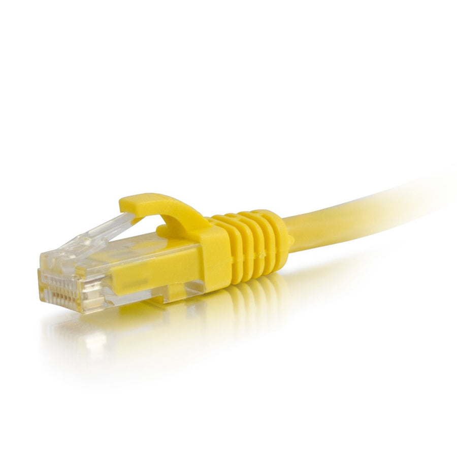 C2G 7ft Cat6a Snagless Unshielded (UTP) Ethernet Cable - Cat6a Network Patch Cable - PoE - Yellow — 50747