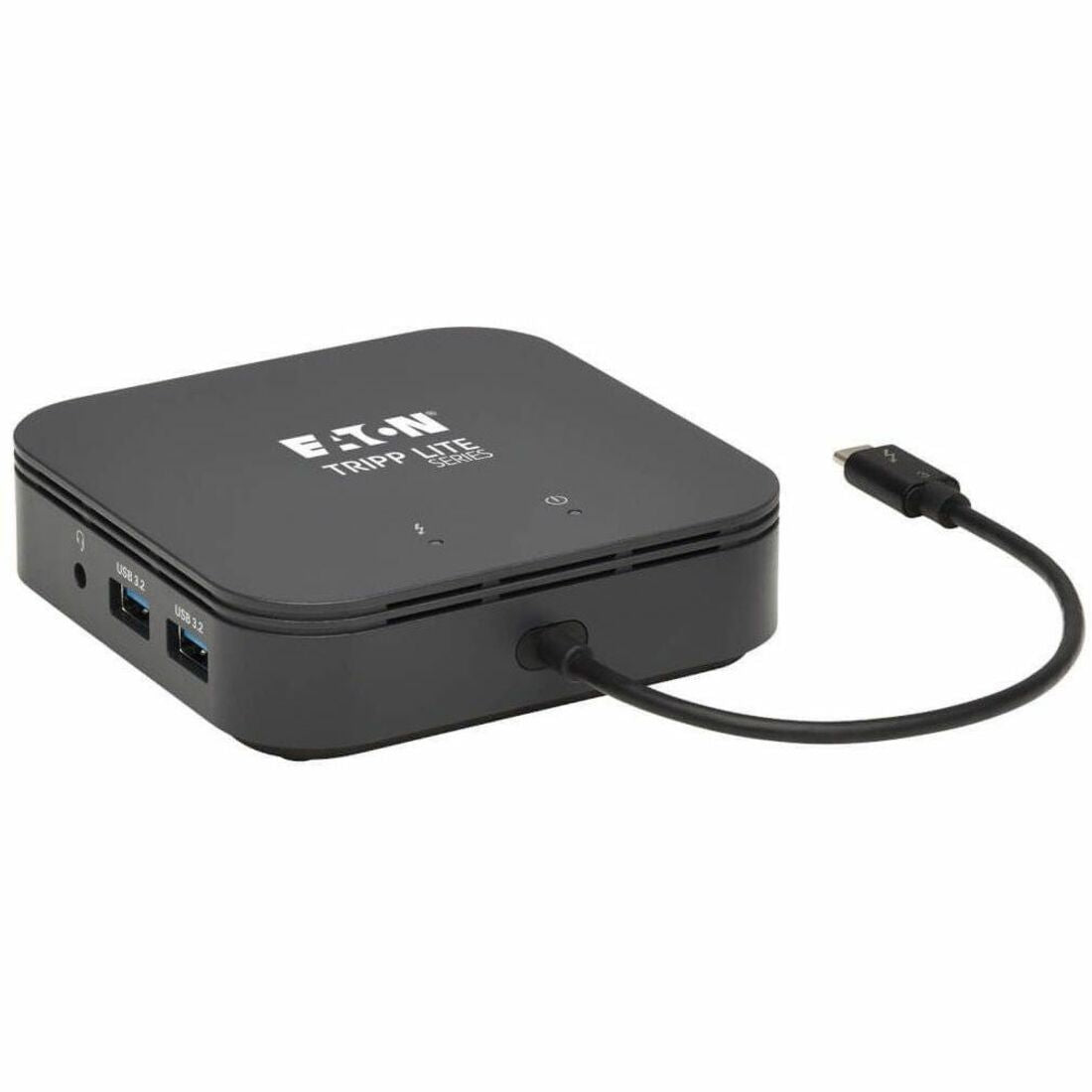 Eaton Tripp Lite Series Thunderbolt 3 Dual Monitor Docking Station - 8K/30Hz DisplayPort, 4K/60Hz HDMI, USB 3.2 Gen 2, GbE, 60W PD Charging - Black — MTB3-DOCK-04