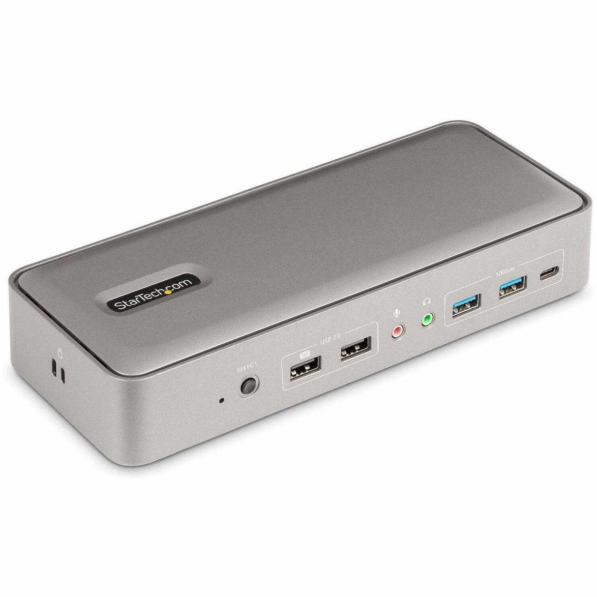 StarTech.com Dual-Laptop USB-C KVM Docking Station, Dual Monitor 4K 60Hz DisplayPort KVM Dock, 5x USB Hub, GbE, 90W/45W PD, Windows/Mac — 129N-USBC-KVM-DOCK
