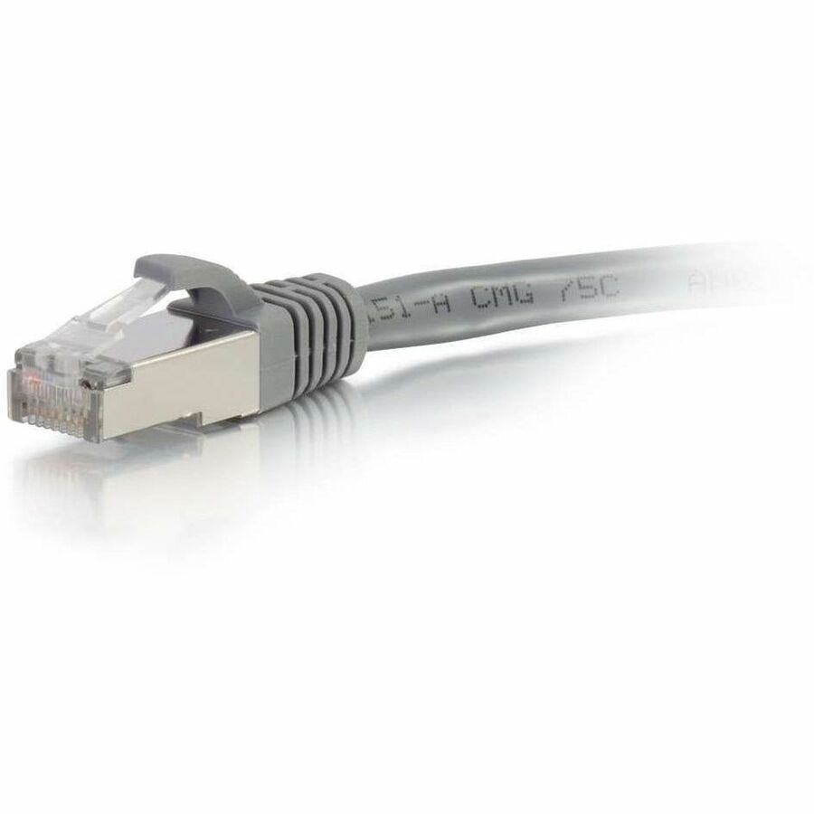 C2G-35ft Cat6 Snagless Shielded (STP) Network Patch Cable - Gray — 00790