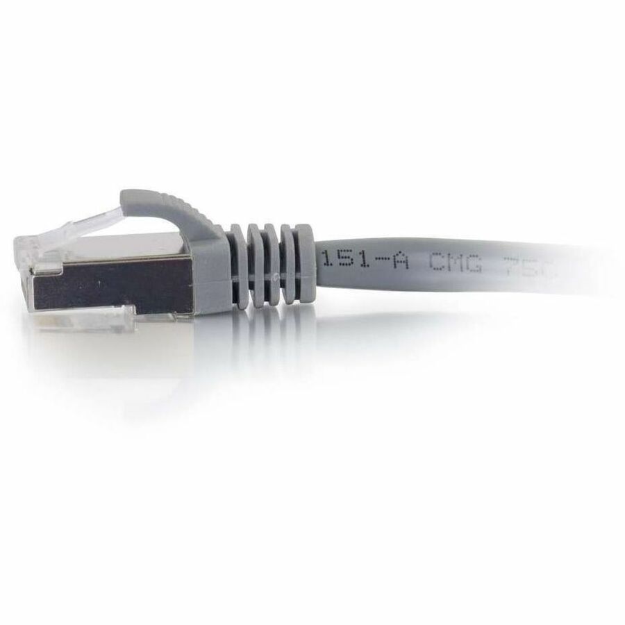 C2G-35ft Cat6 Snagless Shielded (STP) Network Patch Cable - Gray — 00790