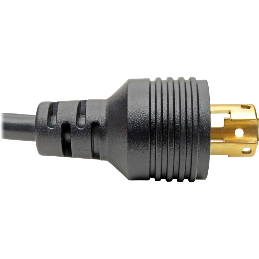 Eaton Tripp Lite Series Power Cord Adapter, NEMA 5-15R to NEMA L5-15P - Heavy-Duty, 15A, 120V, 14 AWG, 1 ft. (0.31 m), Black — P025-001