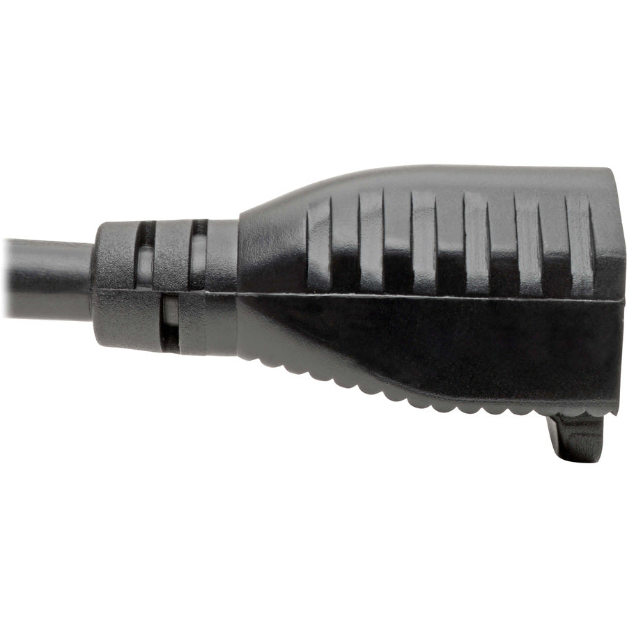 Eaton Tripp Lite Series Power Cord Adapter, NEMA 5-15R to NEMA L5-15P - Heavy-Duty, 15A, 120V, 14 AWG, 1 ft. (0.31 m), Black — P025-001