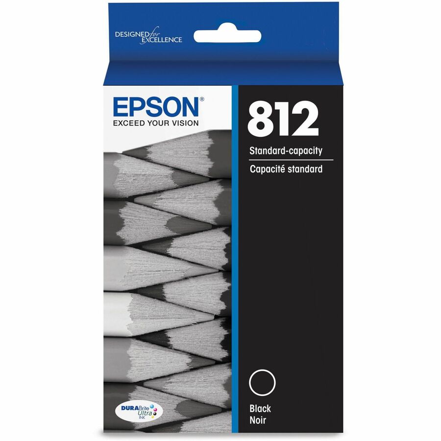 Epson DURABrite Ultra T812 Original Inkjet Ink Cartridge - Single Pack - Black - 1 Each — T812120-S