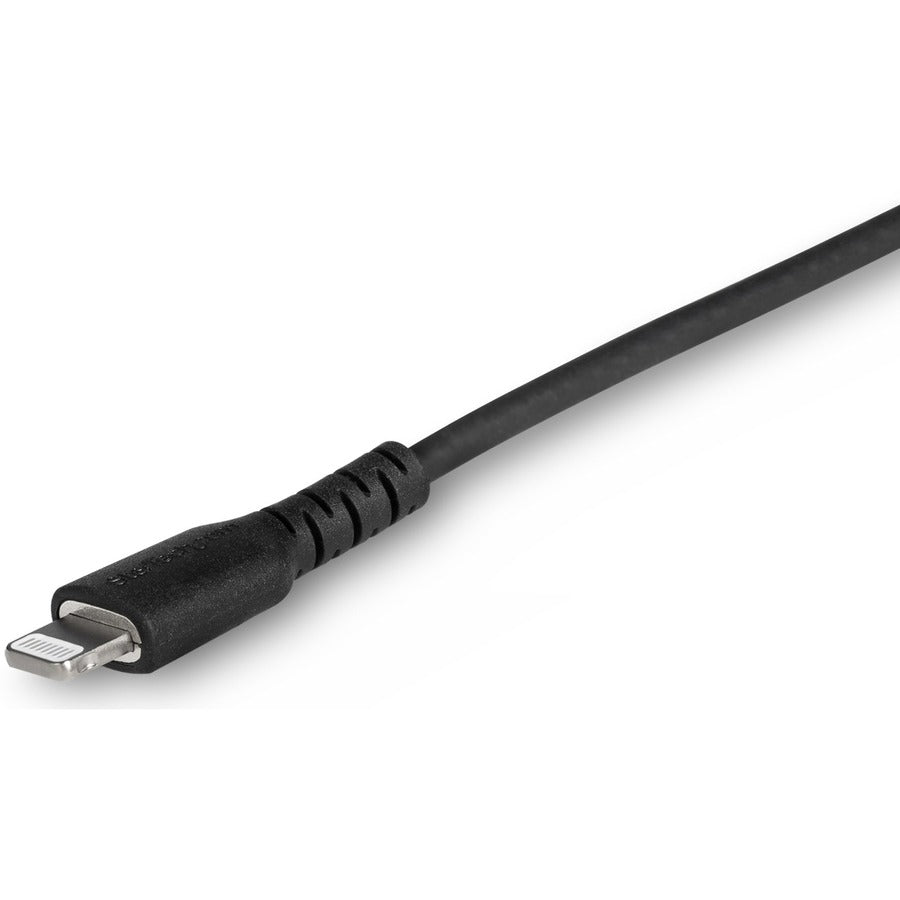 StarTech.com 3 foot/1m Durable Black USB-C to Lightning Cable, Rugged Heavy Duty Charging/Sync Cable for Apple iPhone/iPad MFi Certified — RUSBCLTMM1MB