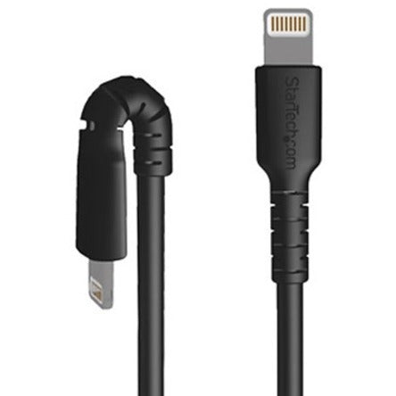 StarTech.com 3 foot/1m Durable Black USB-C to Lightning Cable, Rugged Heavy Duty Charging/Sync Cable for Apple iPhone/iPad MFi Certified — RUSBCLTMM1MB