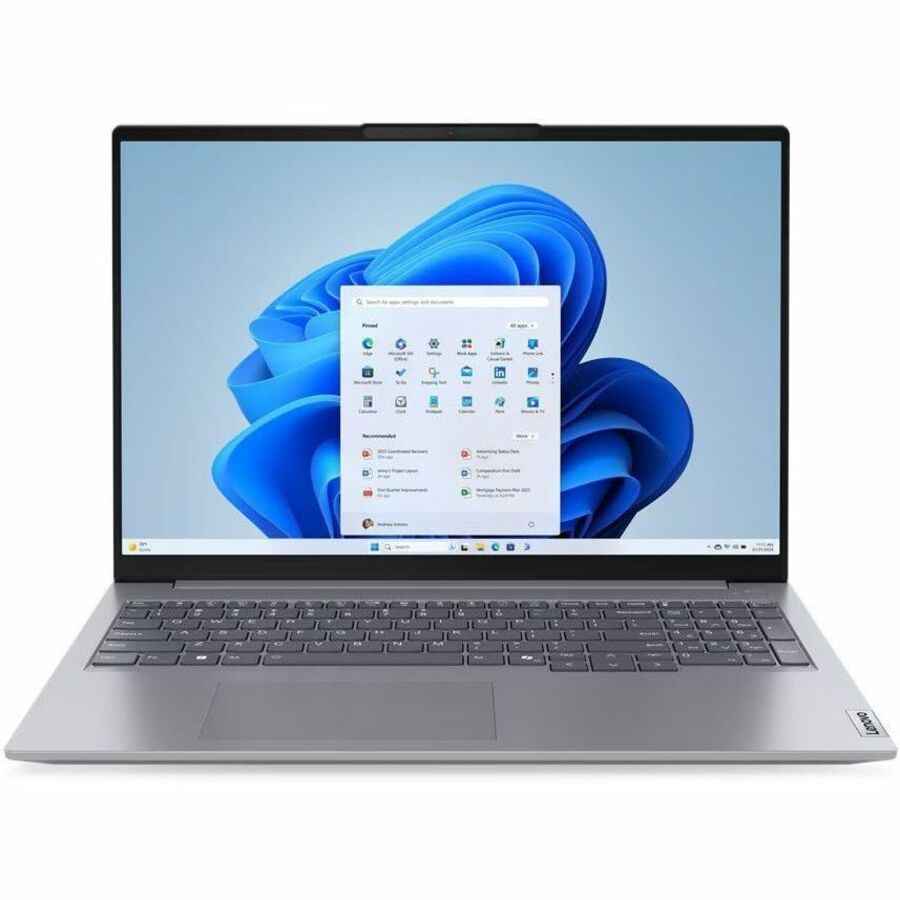 Lenovo ThinkBook 16 G7 ARP 21MW0037US 16" Notebook - WUXGA - AMD Ryzen 5 7535HS - 16 GB - 512 GB SSD - English (US) Keyboard - Arctic Gray — 21MW0037US