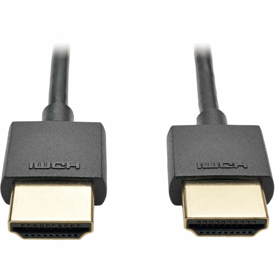 Eaton Tripp Lite Series Slim High-Speed HDMI Cable with Ethernet and Digital Video with Audio, UHD 4K 60 Hz (M/M), Black, 10 ft. (3.1 m) — P569-010-SLIM
