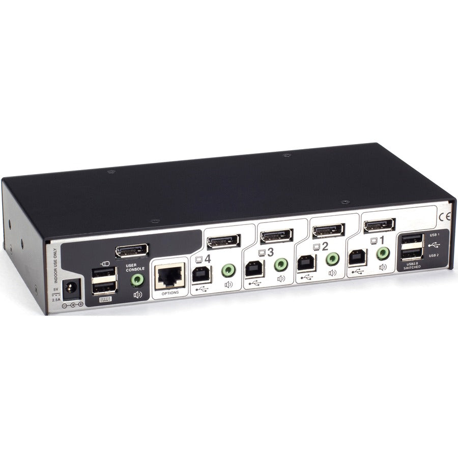 Black Box ServSwitch Wizard DP USB DisplayPort, 4-Port — KV9804A
