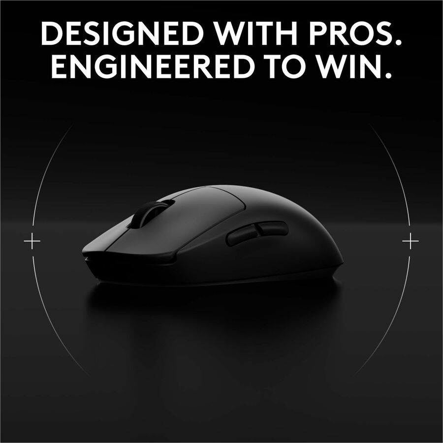 Logitech G PRO 2 LIGHTSPEED Wireless Gaming Mouse, Right- or Left-Handed Mouse with up to 4 Customizable and Switchable Magnetic Side Buttons, 32k DPI Sensor, USB-C Charging, for PC/Mac - Black — 910-007246