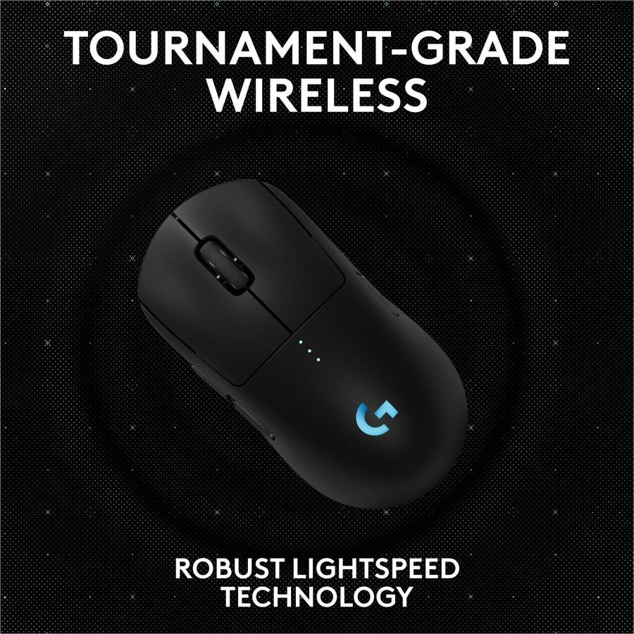 Logitech G PRO 2 LIGHTSPEED Wireless Gaming Mouse, Right- or Left-Handed Mouse with up to 4 Customizable and Switchable Magnetic Side Buttons, 32k DPI Sensor, USB-C Charging, for PC/Mac - Black — 910-007246