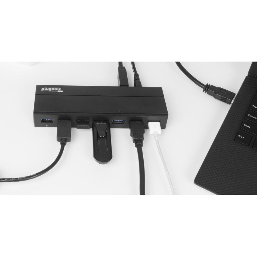 Plugable 7-Port USB 3.0 Hub with 36W Power Adapter — USB3-HUB7C
