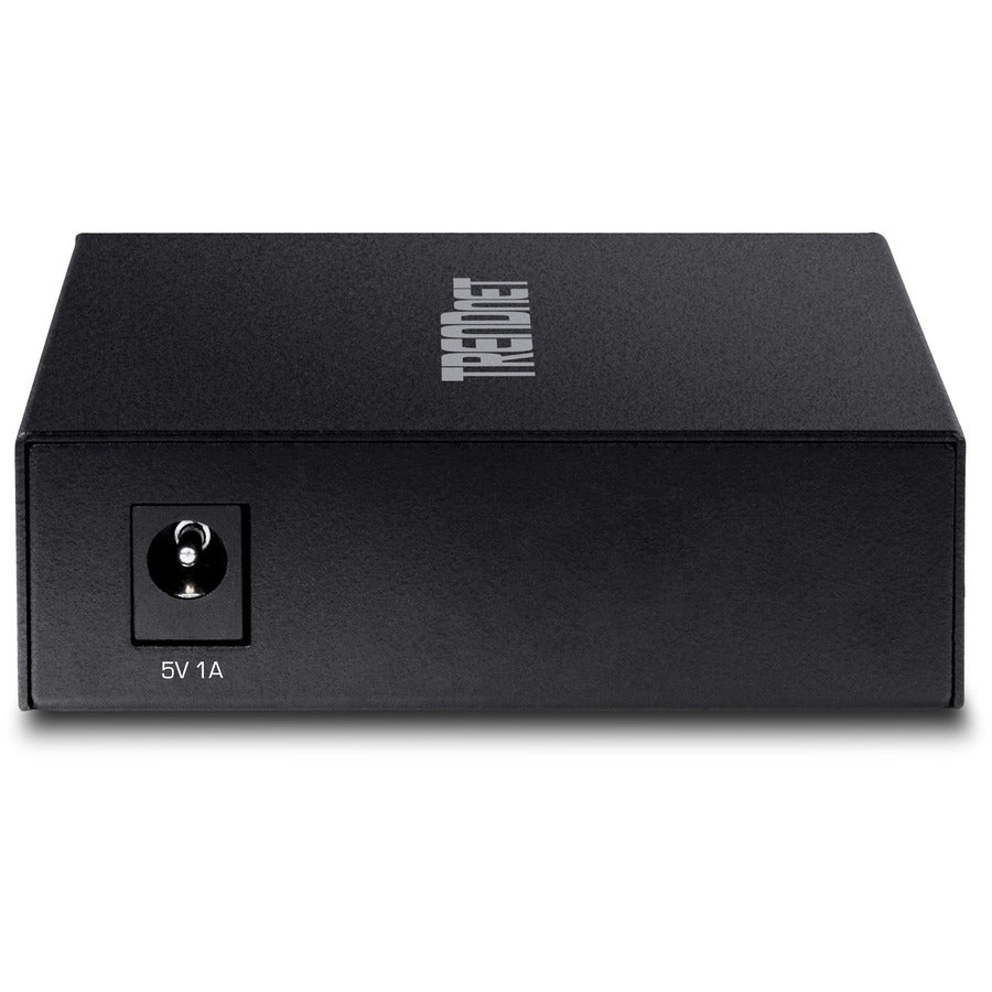 TRENDnet 100 Base-T to 100 Base-FX Multi-Mode SC Fiber Converter; Standalone; 10/100 Mbps Auto-MDIX Fast Ethernet Port; Fiber Networking up to 2 km (1.25miles); 200 Mbps Switching Capacity; TFC-FMSC
