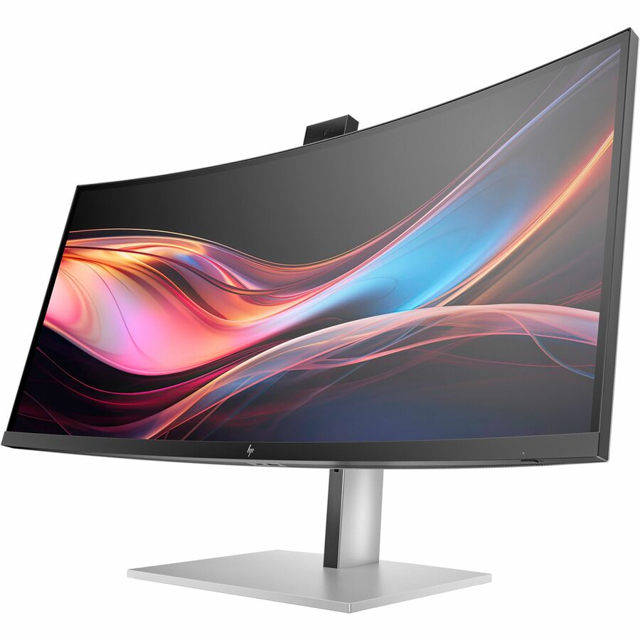 HP 734pm 34" Class Webcam UW-QHD Curved Screen LED Monitor - 21:9 — 8K157UT#ABA