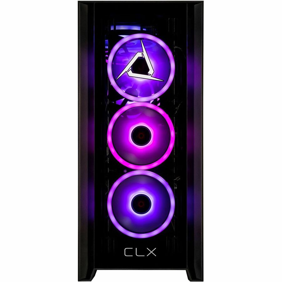 CLX SET TGMSETRTA5302BM Gaming Desktop Computer - AMD Ryzen 7 7800X3D - 32 GB - 2 TB SSD - Mid-tower - Black — TGMSETRTA5302BM