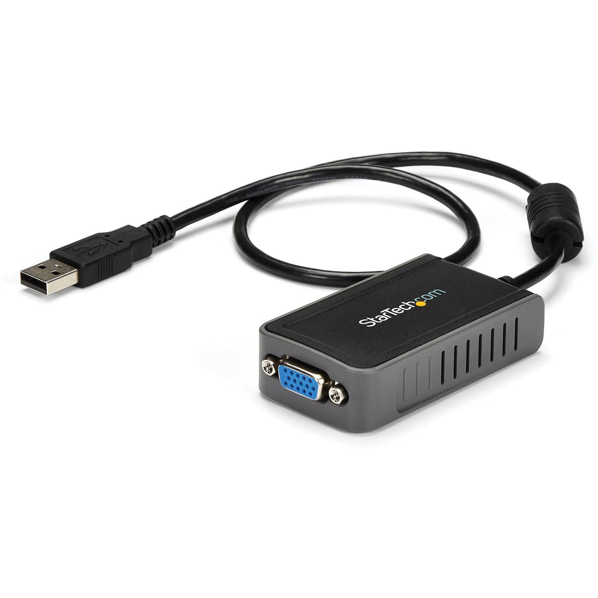 StarTech.com USB 2.0 to VGA Adapter, USB to VGA Monitor Converter for Windows, 1440x900 (no support for macOS/ChromeOS/Linux) - TAA — USB2VGAE2