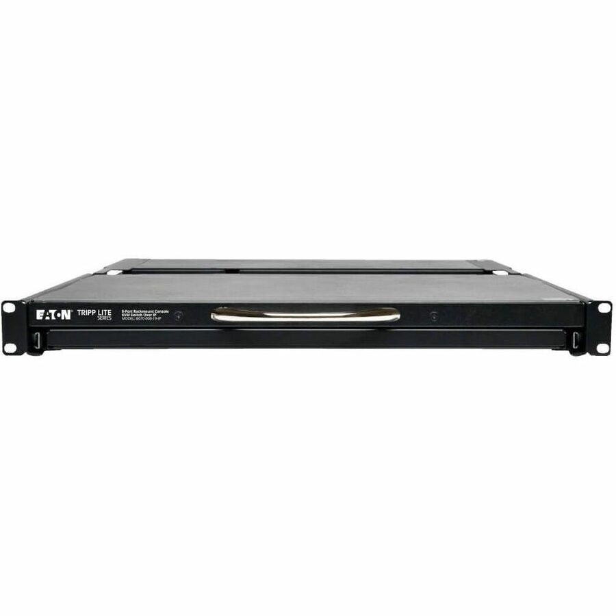 Eaton Tripp Lite Series NetCommander 8-Port Cat5 KVM over IP Switch - 19 in. LCD, 1 Remote + 1 Local User, 1U Rack-Mount, TAA — B070-008-19-IP