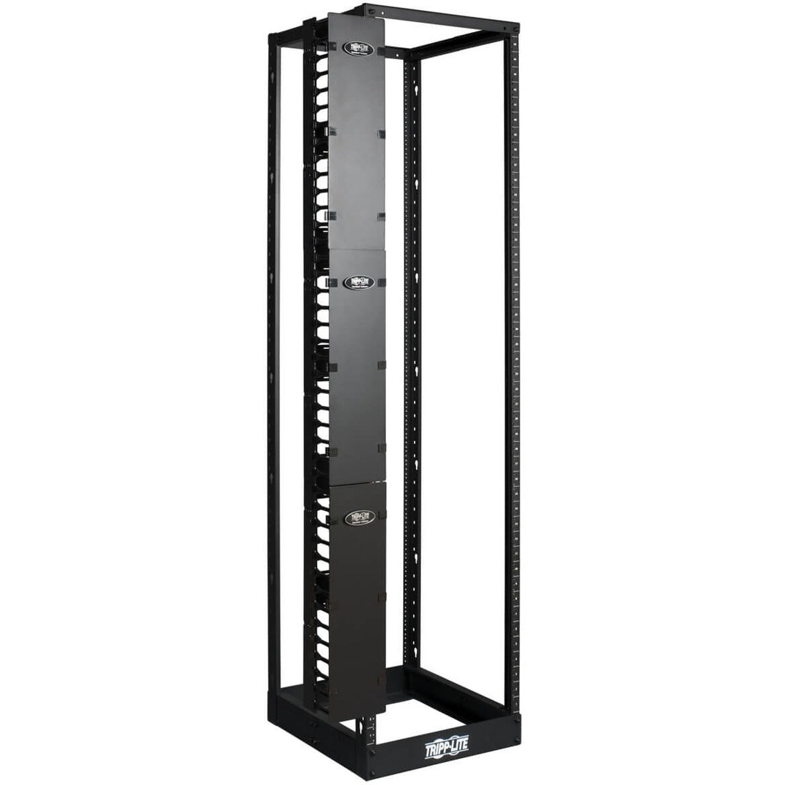 Eaton Tripp Lite Series SmartRack 6-in. (15.24 cm) Wide High Capacity Vertical Cable Manager - Double finger duct with cover — SRCABLEVRT6