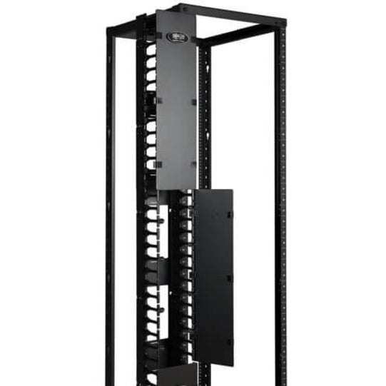 Eaton Tripp Lite Series SmartRack 6-in. (15.24 cm) Wide High Capacity Vertical Cable Manager - Double finger duct with cover — SRCABLEVRT6