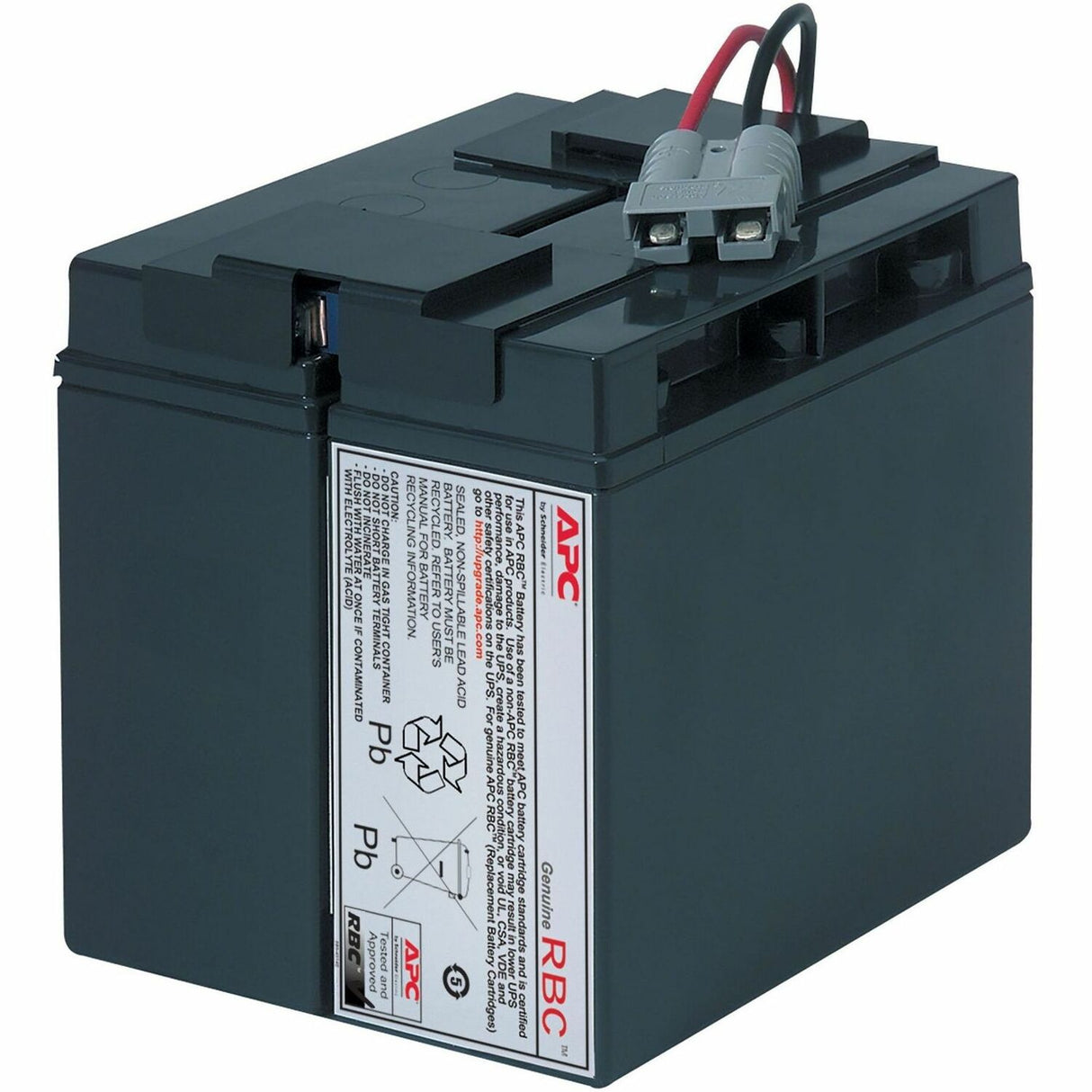 APC Replacement Battery Cartridge for Back-UPS, 12V 9Ah lead-acid battery, 2-year repair or replace warranty — RBC7