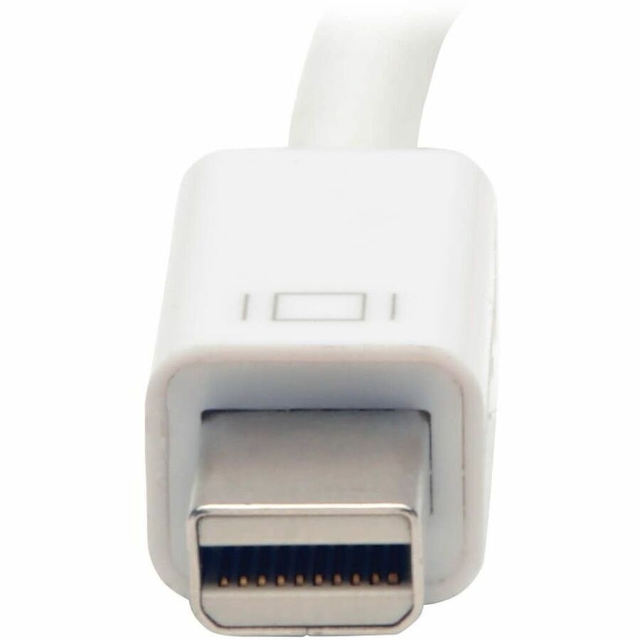 Eaton Tripp Lite Series Keyspan Mini DisplayPort to Active VGA Adapter, Video Converter (M/F), White, 6-in. (15.24 cm), TAA — P137-06N-VGA