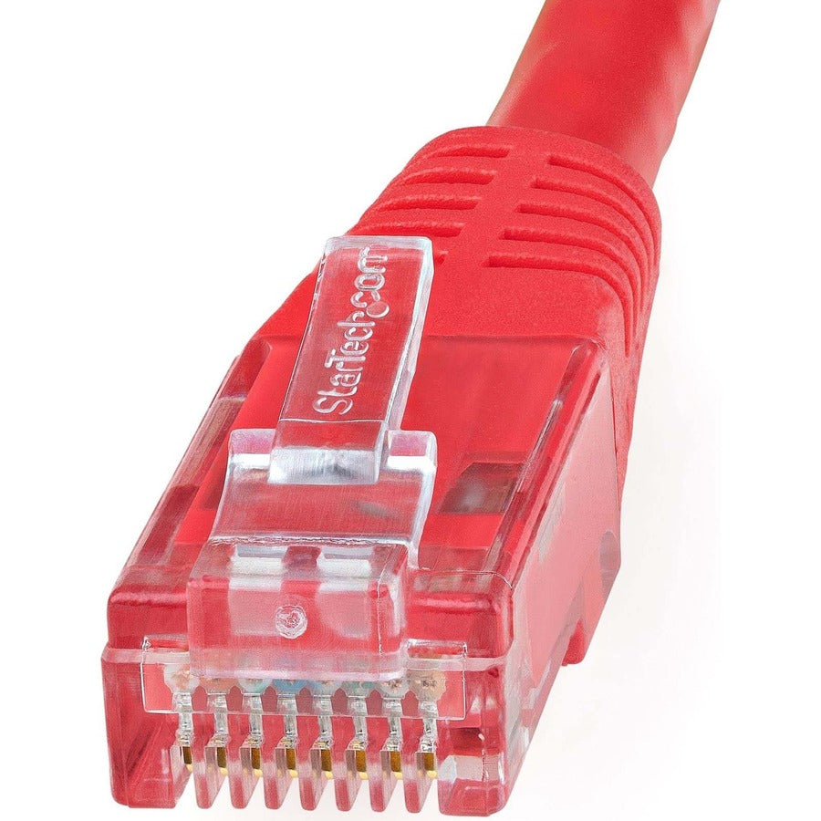 StarTech.com 20ft CAT6 Ethernet Cable - Red Molded Gigabit - 100W PoE UTP 650MHz - Category 6 Patch Cord UL Certified Wiring/TIA — C6PATCH20RD