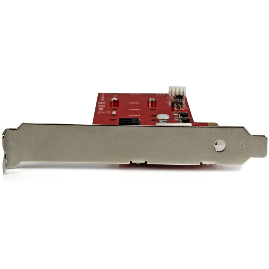 StarTech.com 2x M.2 NGFF SSD RAID Controller Card plus 2x SATA III Ports - PCIe - Two Slot PCI Express M.2 RAID Card plus Two SATA Ports — PEXM2SAT3422
