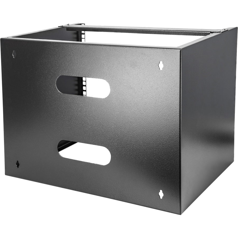 StarTech.com 8U Wall Mount Rack, 14in Deep, 19 inch Wall Mount Network Rack, Wall Mounting Patch Panel Bracket for Switch/IT Equipment — WALLMOUNT8