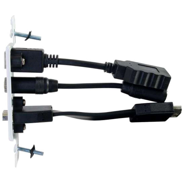 C2G Decorative HDMI Wall Plate with USB and 3.5mm White — 39873
