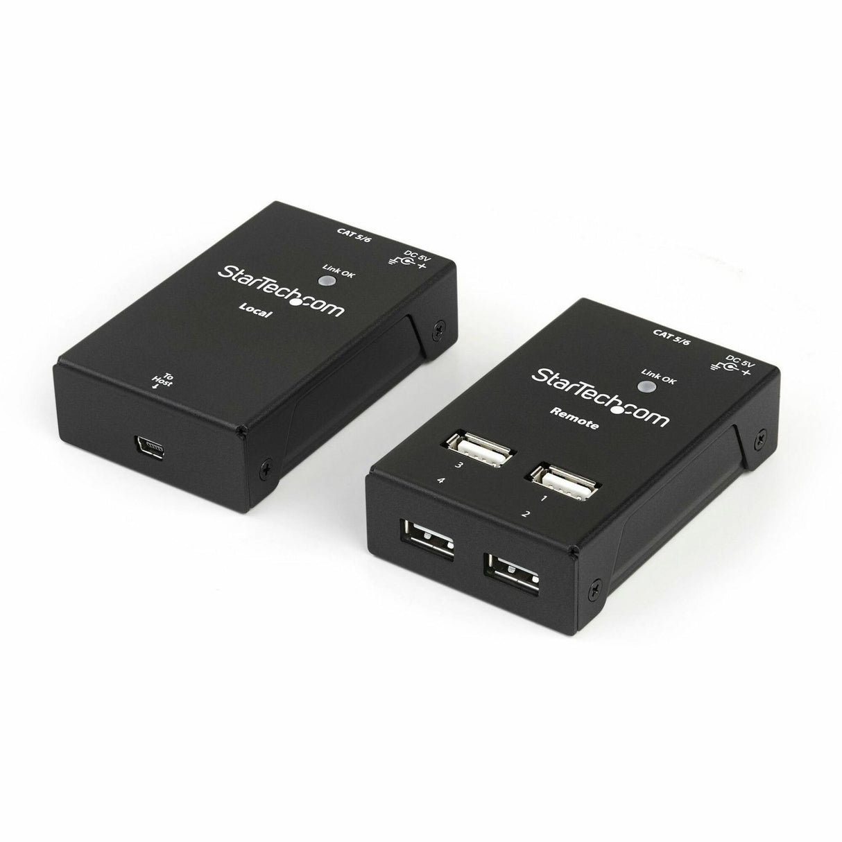 StarTech.com 4 Port USB 2.0-Over-Cat5-or-Cat6 Extender - up to 130ft (40m) — USB2004EXTV