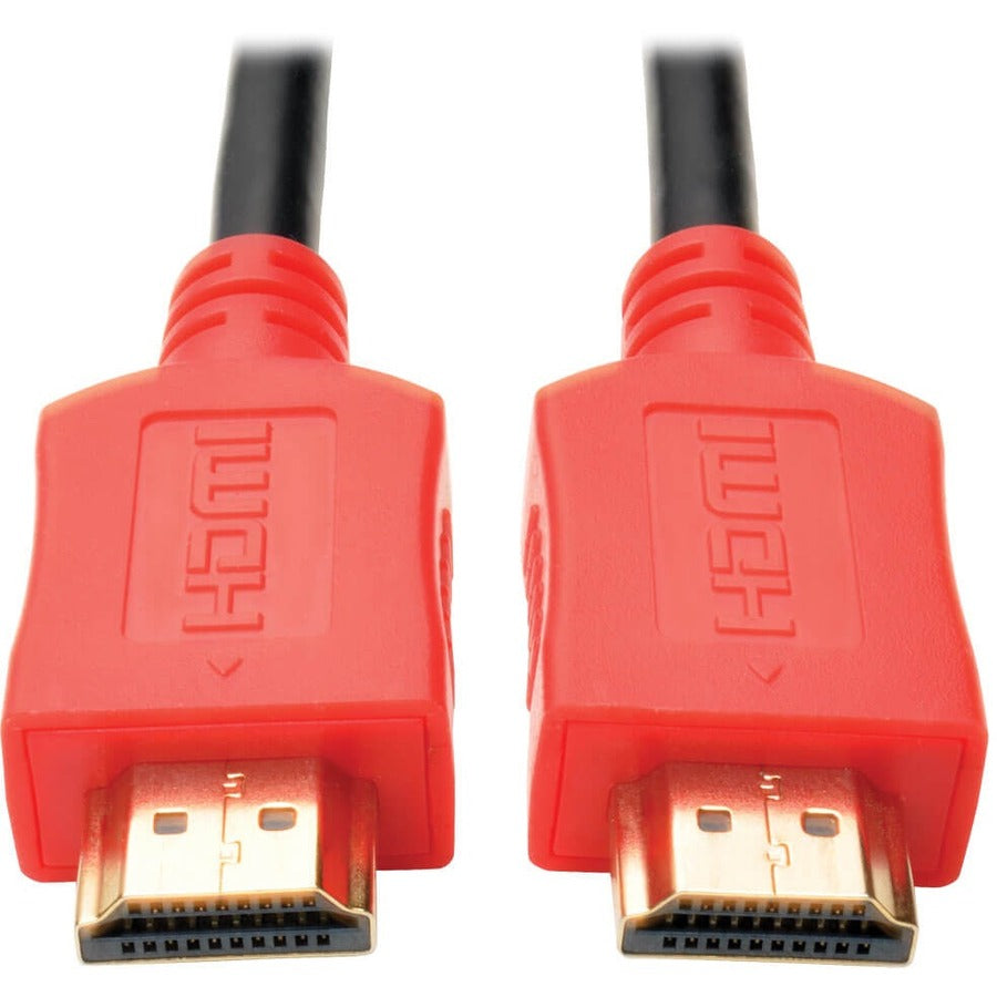 Eaton Tripp Lite Series High-Speed HDMI Cable, Digital Video and Audio, UHD 4K (M/M), Red, 6 ft. (1.83 m) — P568-006-RD