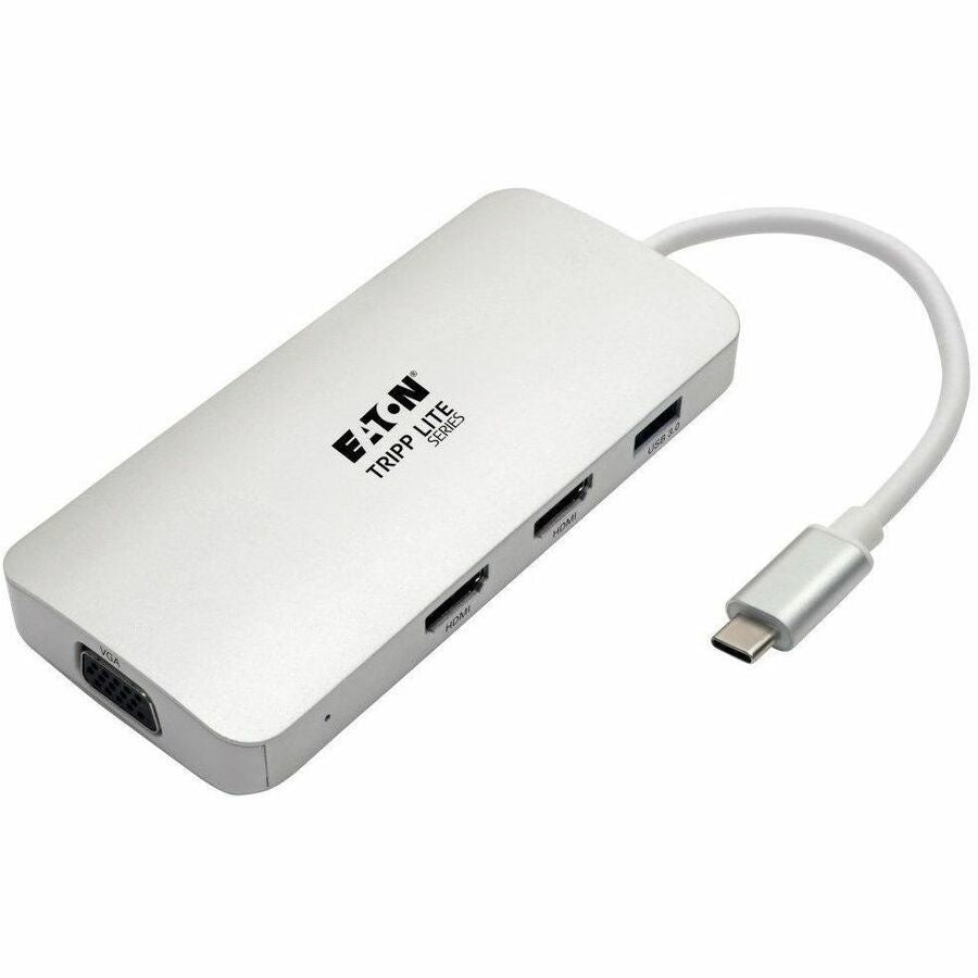 Eaton Tripp Lite Series USB-C Dock, Triple Display - HDMI, VGA, USB 3.x (5Gbps), USB-A Hub, 60W PD Charging — U442-DOCK12-S