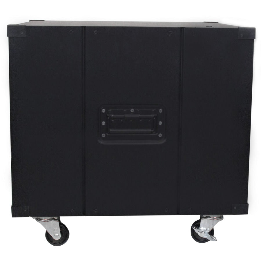StarTech.com 4-Post 9U Mobile Open Frame Server Rack, 19" Network Rolling Rack for Narrow Spaces, Small Data Rack with Casters, TAA — RK960CP