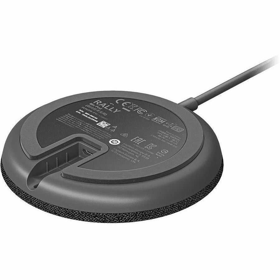 Logitech Rally Mic Pod for Rally, Rally Bar, and Rally Bar Mini, Graphite — 989-000430