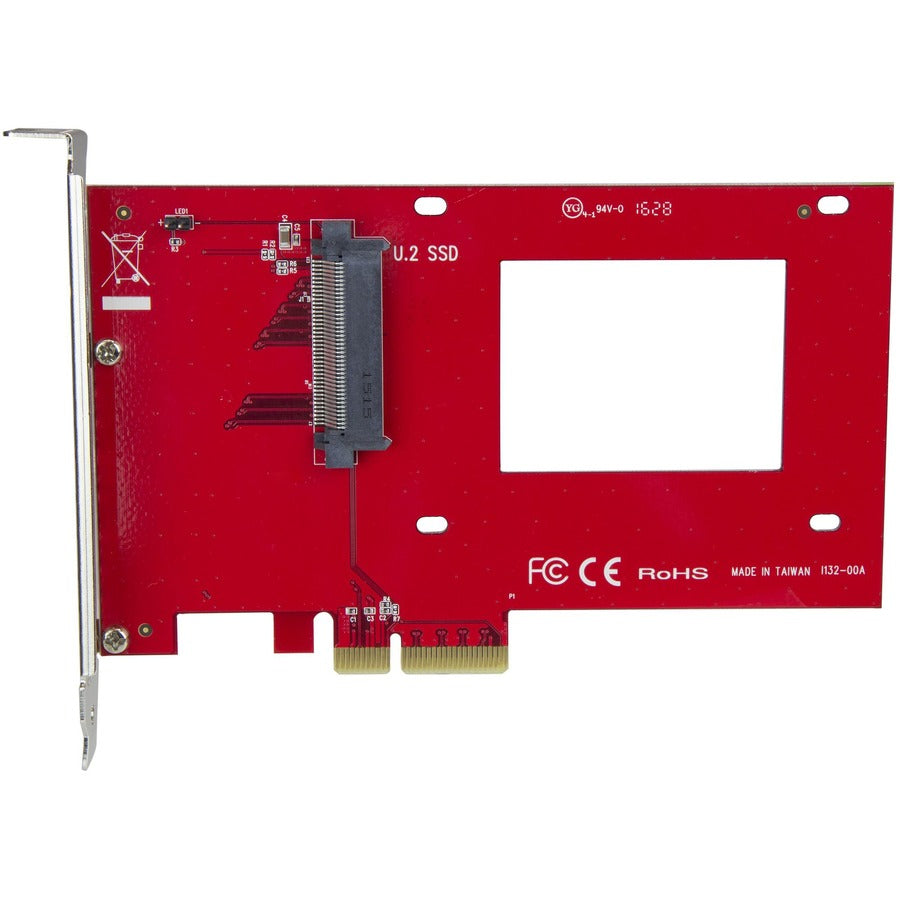 StarTech.com U.2 to PCIe Adapter for 2.5" U.2 NVMe SSD - SFF-8639 PCIe Adapter - x4 PCI Express 4.0 - NVMe PCIe Adapter - U.2 PCIe Card — PEX4SFF8639