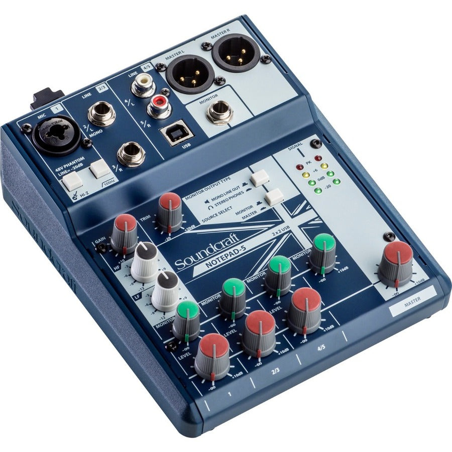 Soundcraft Small-format Analog Mixing Console with USB I/O — SCR-5085980US-01