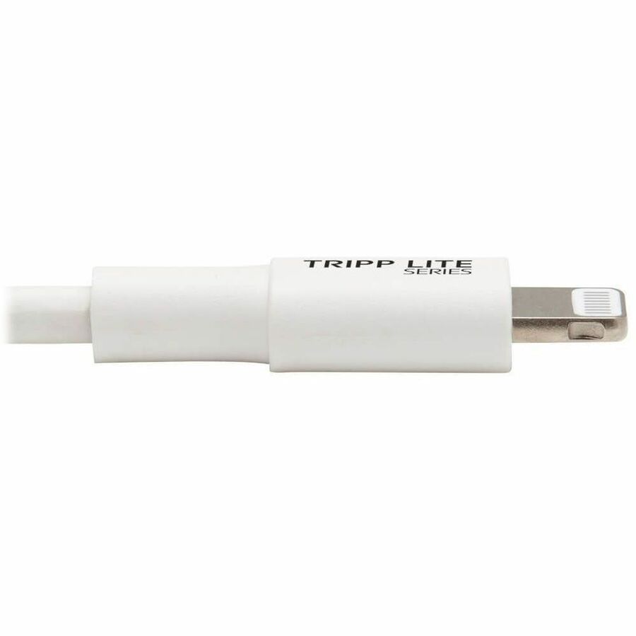 Eaton Tripp Lite Series USB-C to Lightning Sync/Charge Cable (M/M), MFi Certified, White, 3 ft. (0.9 m) — M102-003-WH