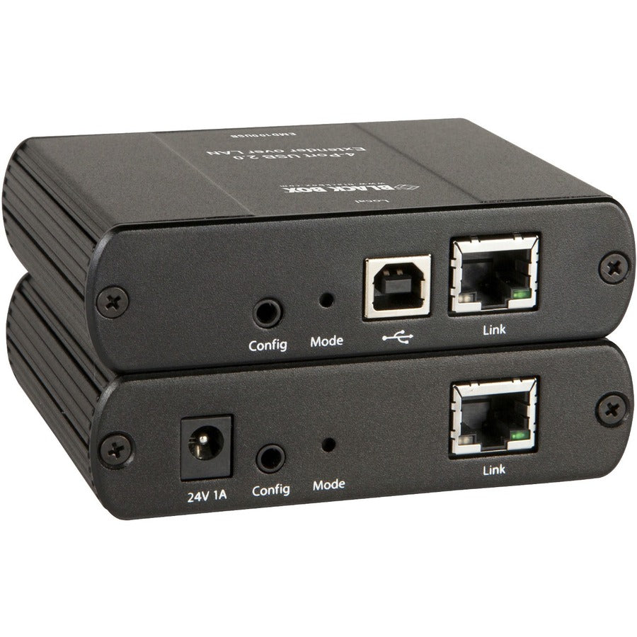 Black Box KVM-over-IP Switchable Extender Kit - LAN, 4-Port, 100m — EMD100USB