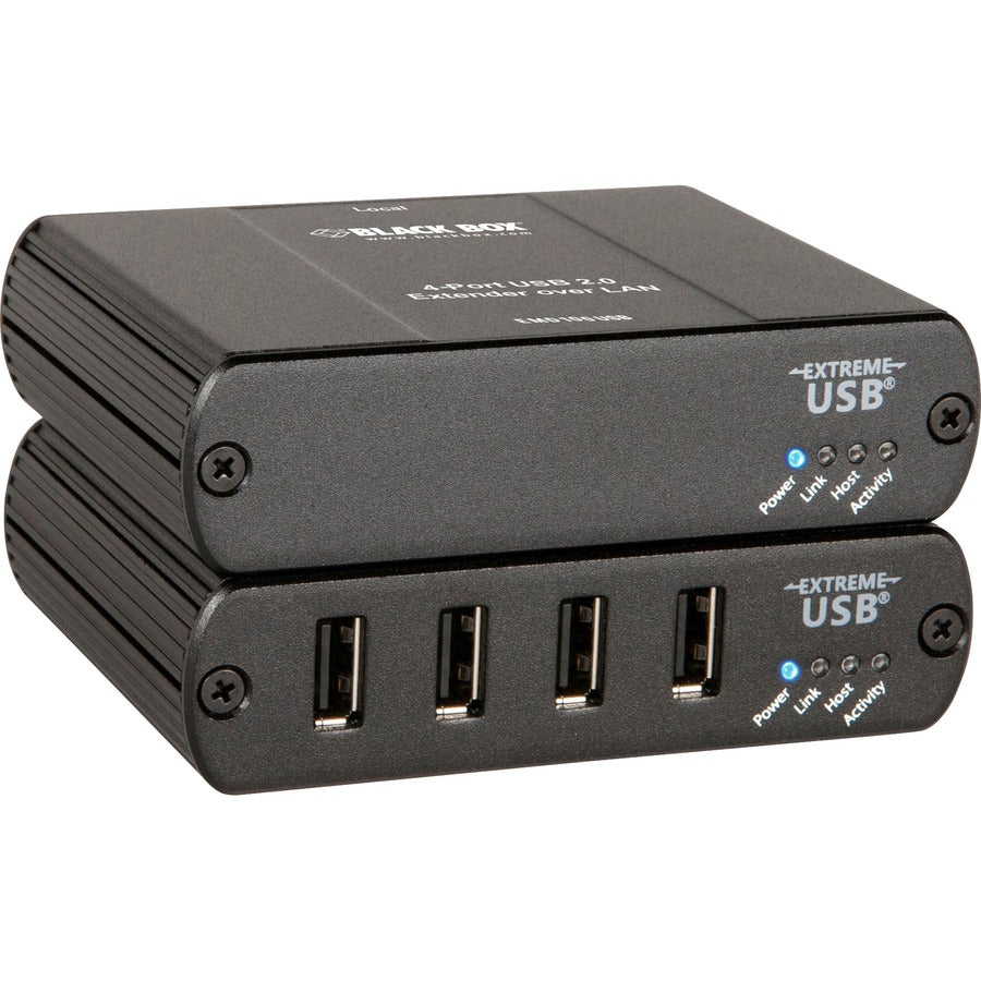 Black Box KVM-over-IP Switchable Extender Kit - LAN, 4-Port, 100m — EMD100USB