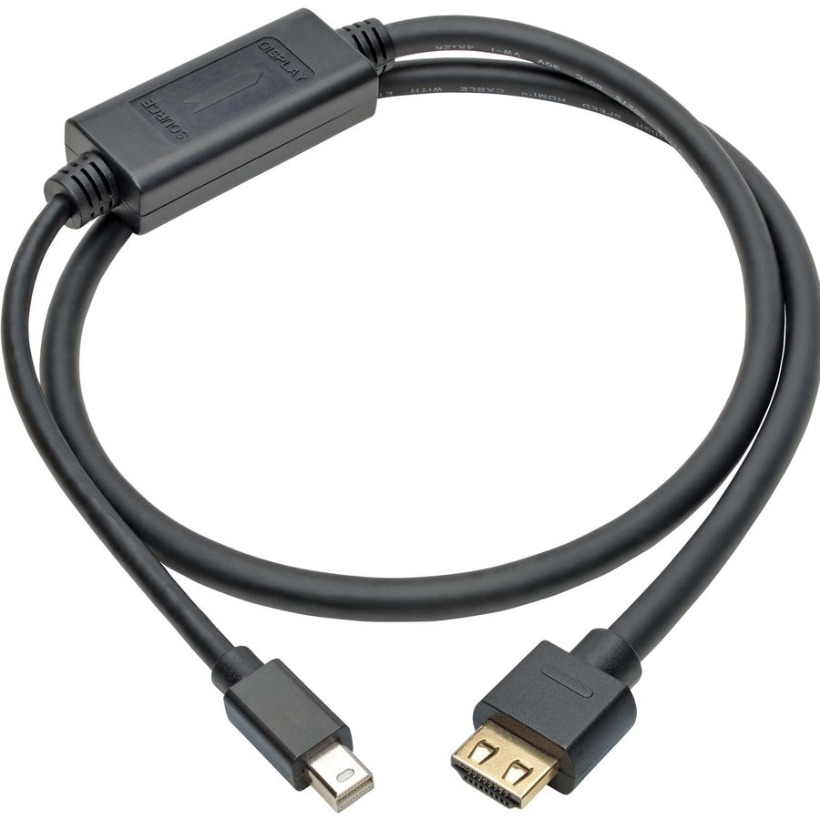 Eaton Tripp Lite Series Mini DisplayPort 1.4 to HDMI Active Adapter Cable (M/M), 4K 60 Hz, 4:4:4, HDR, HDCP 2.2, 6 ft. (1.8 m), TAA — P586-006-HD-V4A