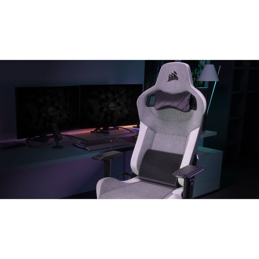 Corsair T3 RUSH Fabric Gaming Chair (2023) - Grey/Charcoal — CF-9010056-WW